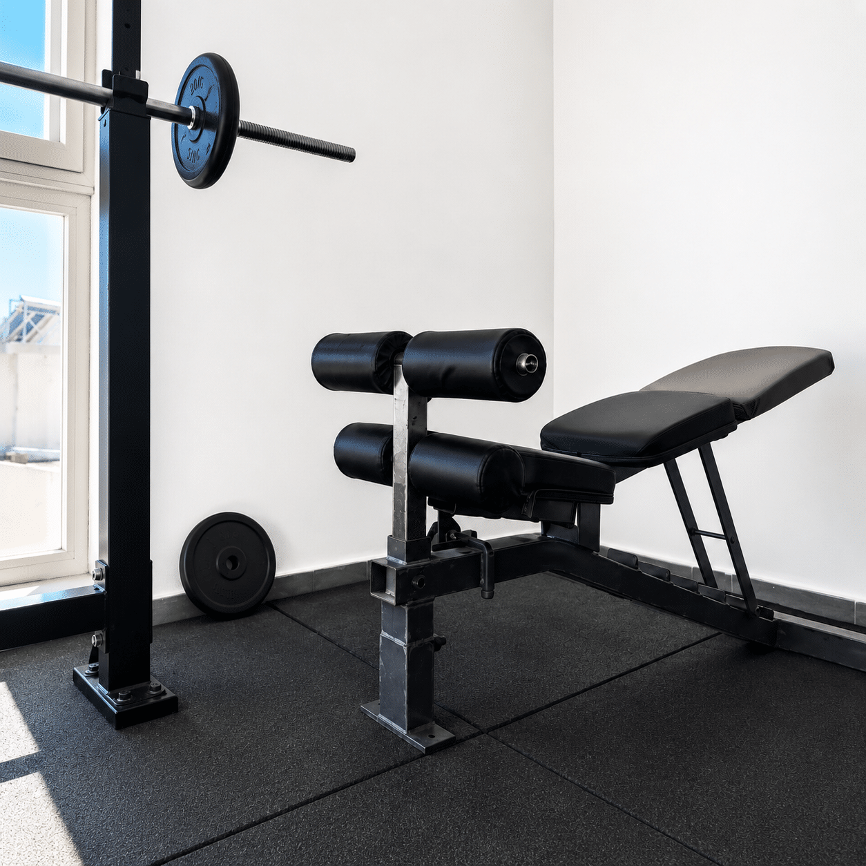 Stay active with our fitness area.
