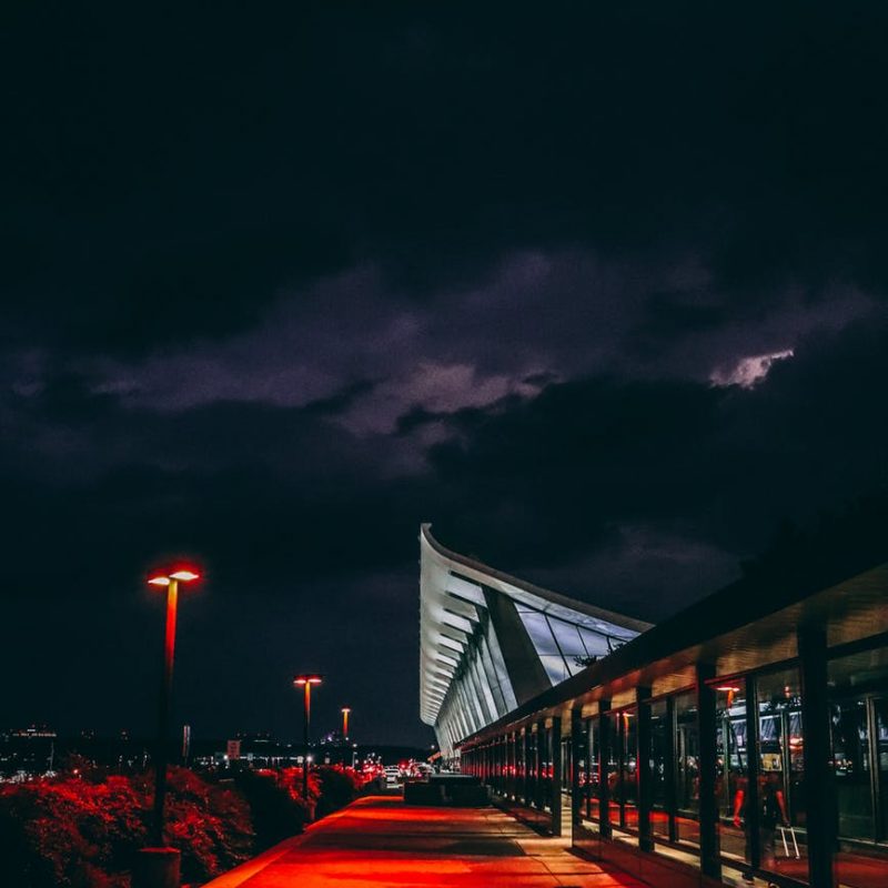 The road to the airport of Malta