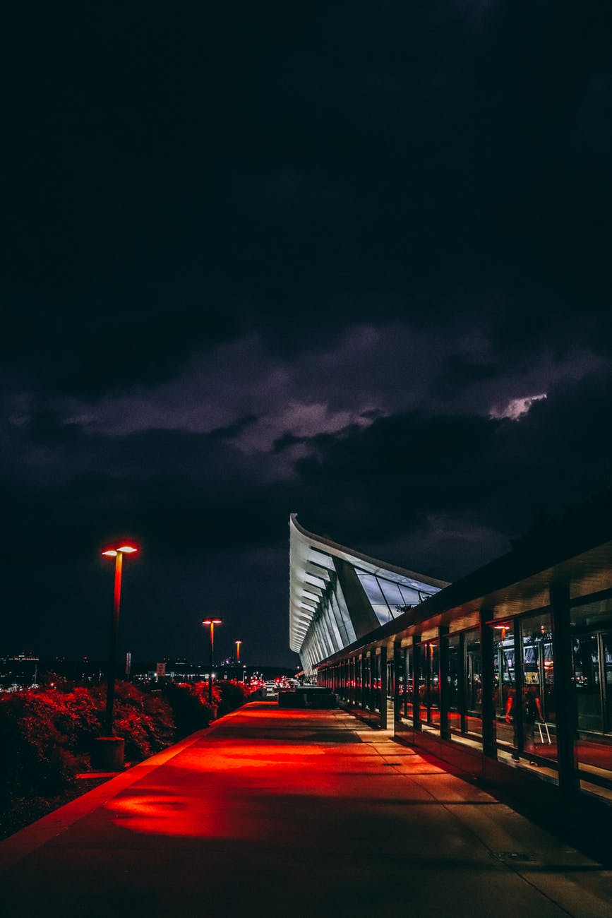 The road to the airport of Malta