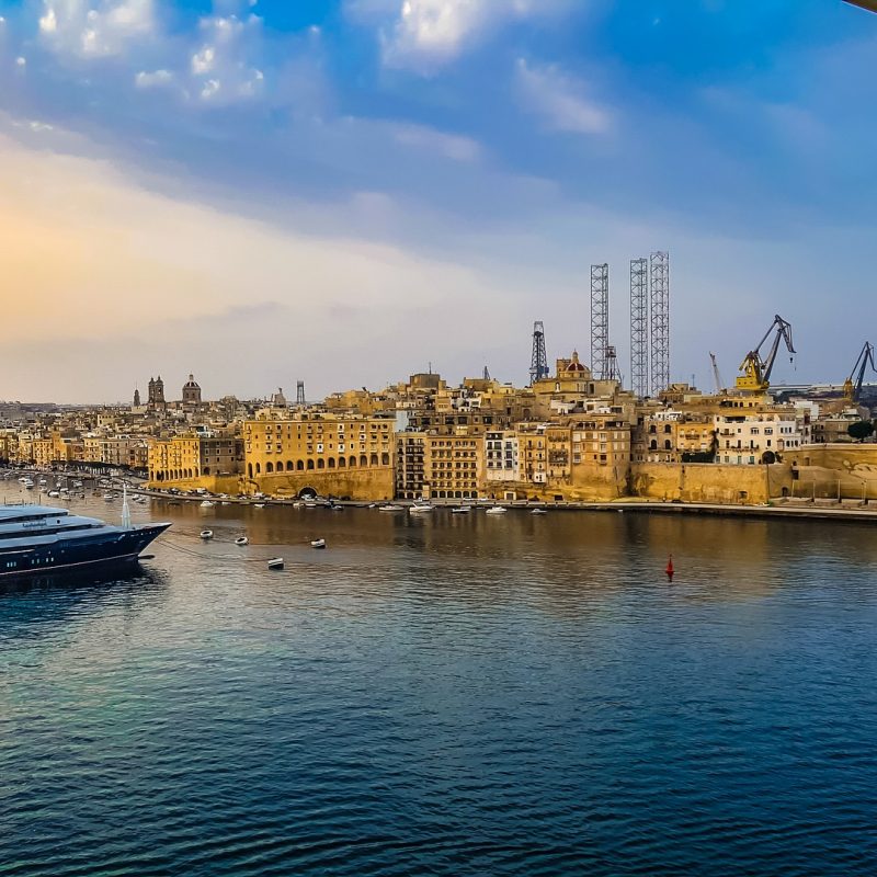 Valletta sea and beach in Malta