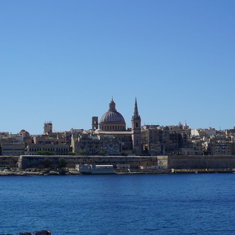 view of Sliema bay in Malta