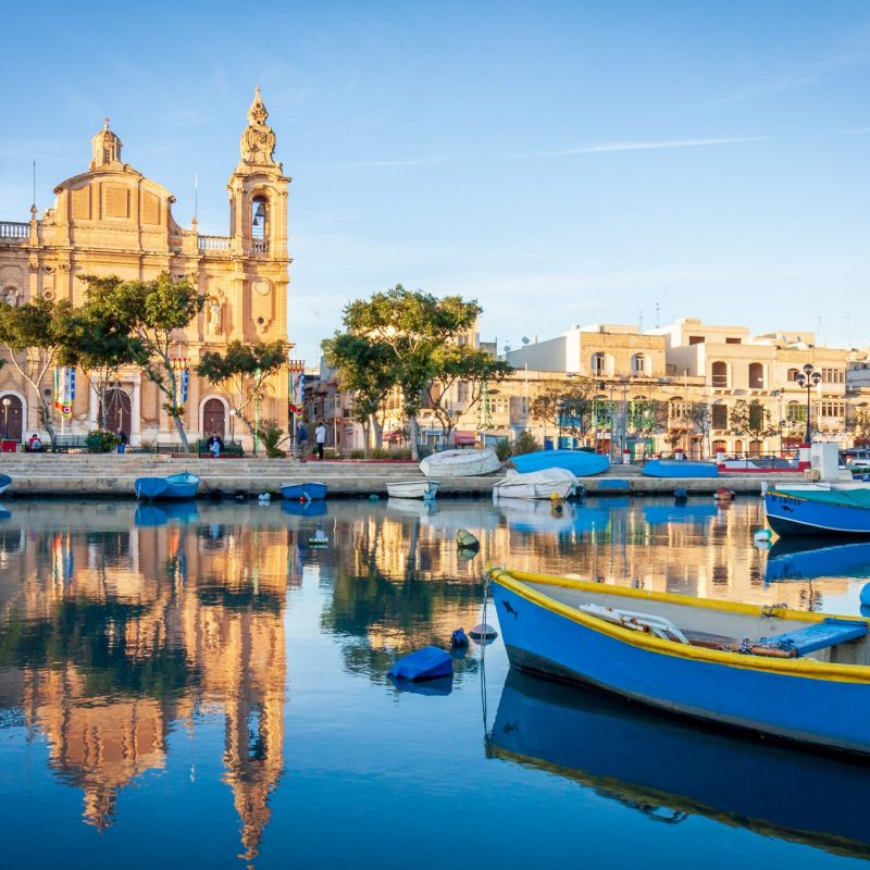 Malta's Msida church view