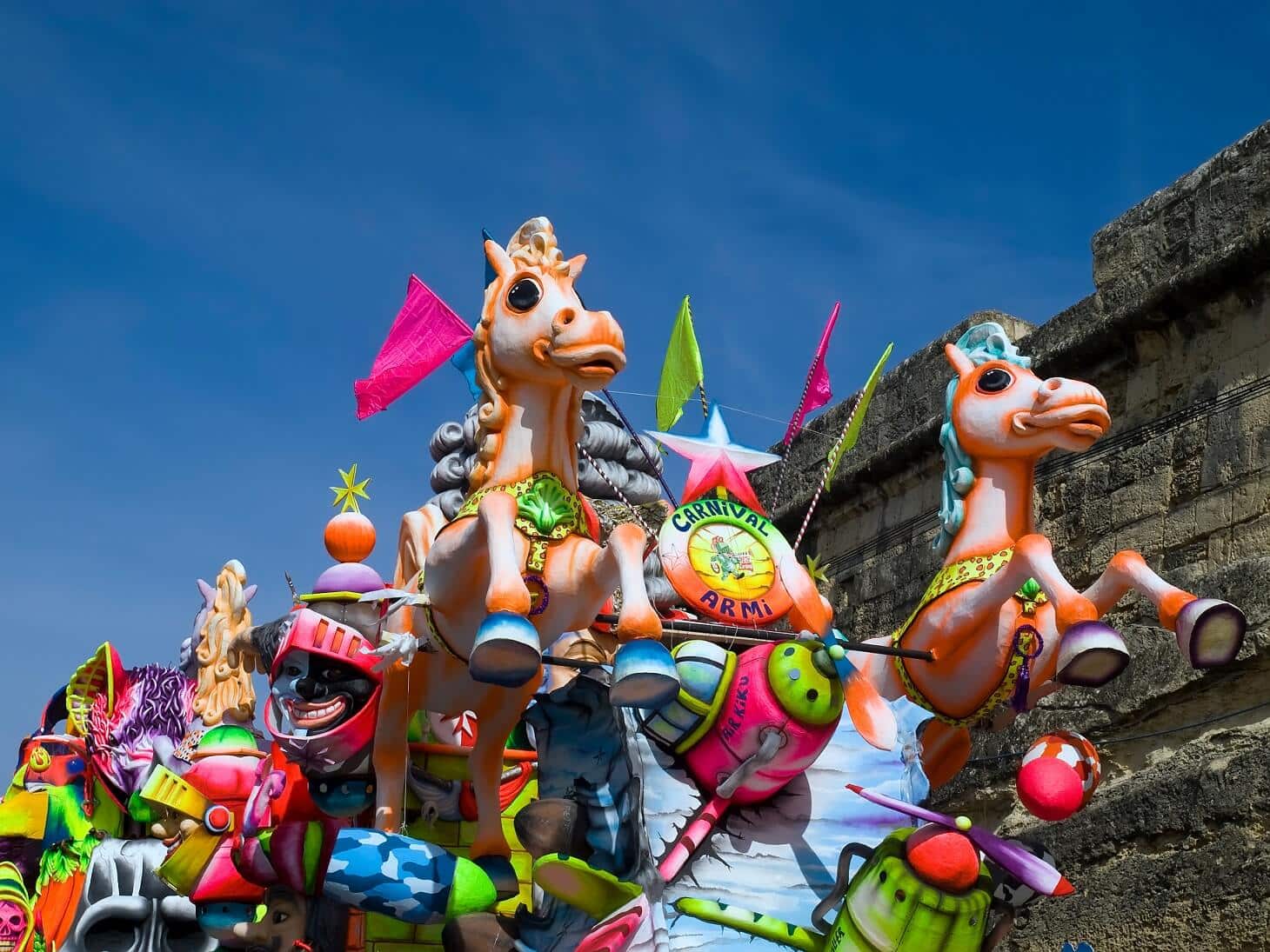 Carnival float in Malta