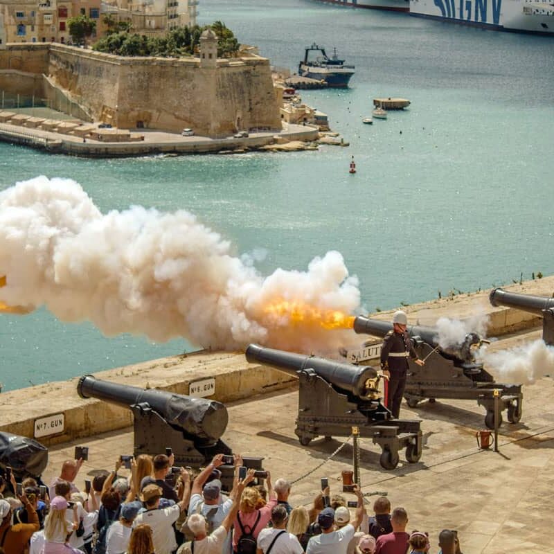 The Saluting Battery at the Upper Barrakka Gardens, Valletta, Malta - ST Hotels Blog